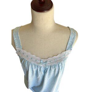 Charter Club Medium Cozy Sleeveless Thick Cotton Nightgown Midi Pockets Bralette